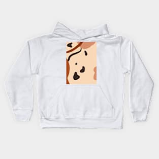 Abstract Earth Tones 4.7 Kids Hoodie